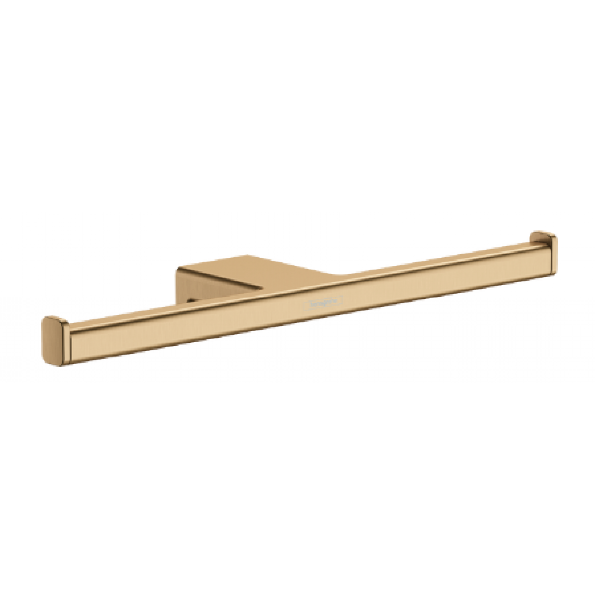 Hansgrohe 41748147 AddStoris 雙廁紙架 - 拉絲黃銅，壁掛式